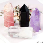 4 Packs Natural Healing Crystal Wands