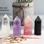 4 Packs Natural Healing Crystal Wands